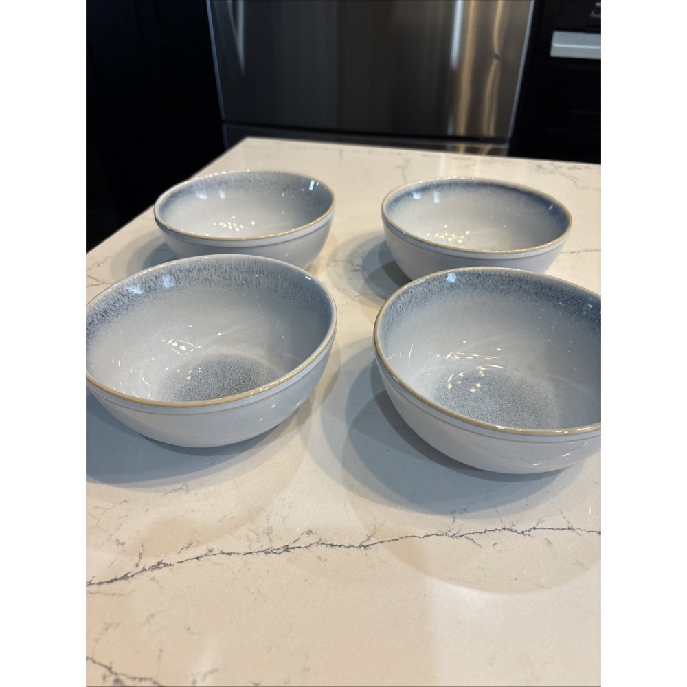 Corelle Coordinates Stoneware 4 Bowls Blue Speckle